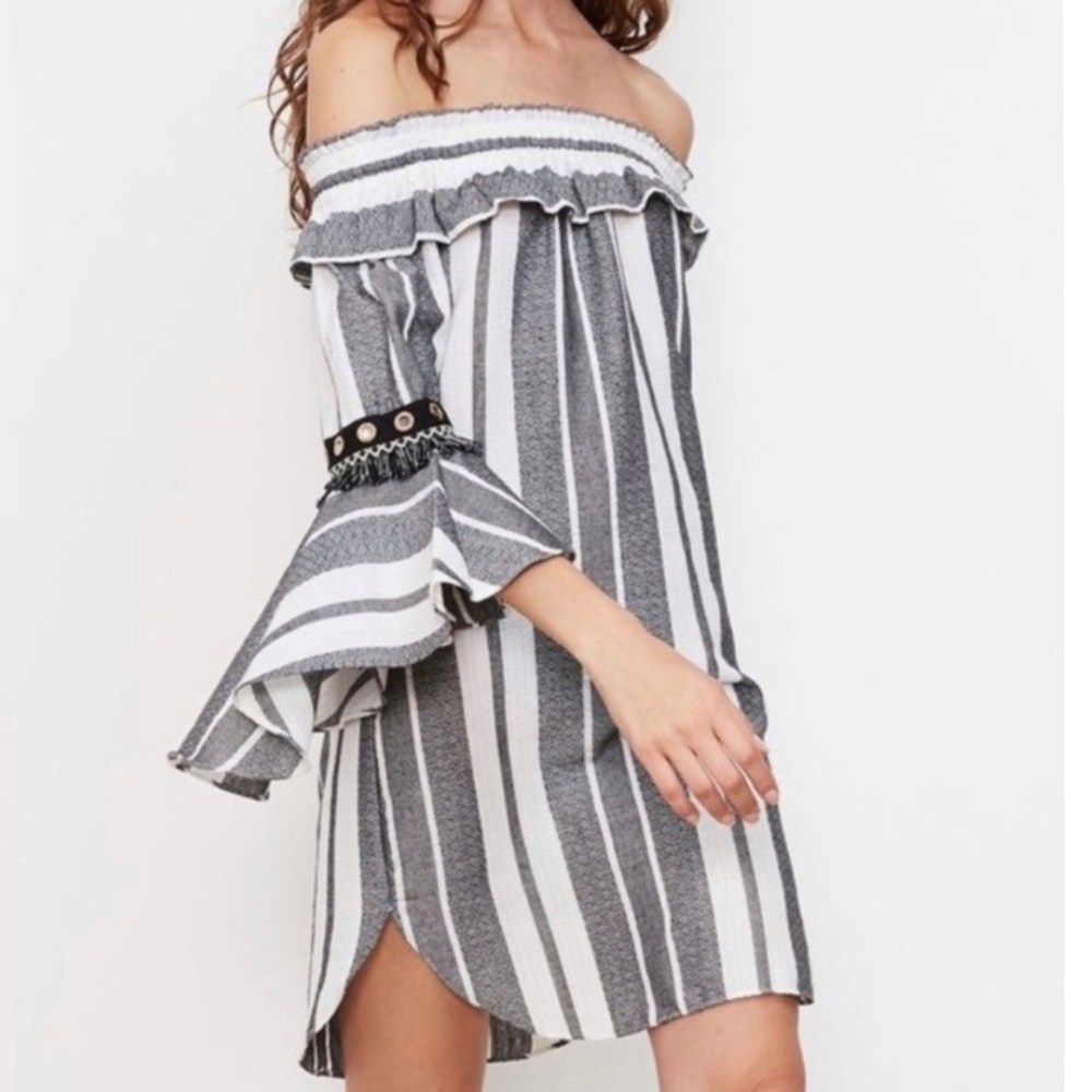 MISA Off The Shoulder Cybele Dress